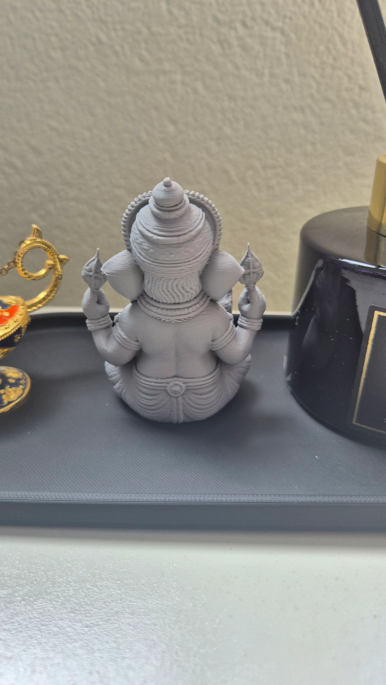 Kleine Ganesha Decoratieve Standbeeld van Kunststof - 8cm – photo 2
